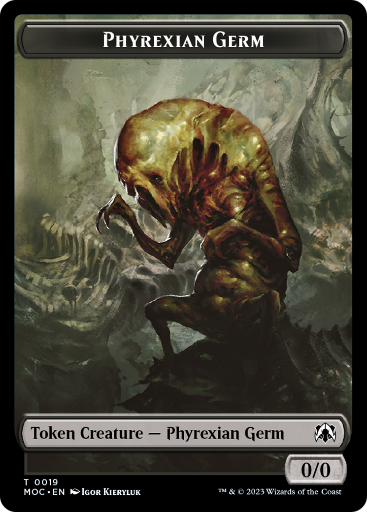 Phyrexian Germ // Myr Double-Sided Token [March of the Machine Commander Tokens] | Local Legends