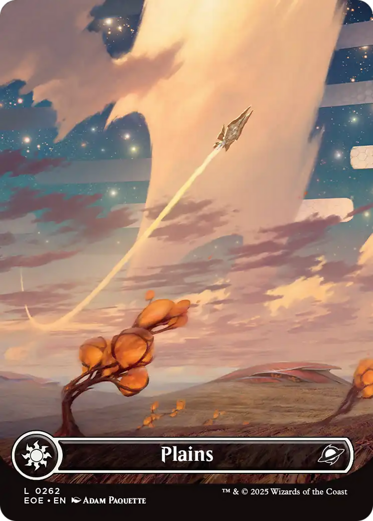 Plains (0262) (Borderless) [Edge of Eternities] | Local Legends