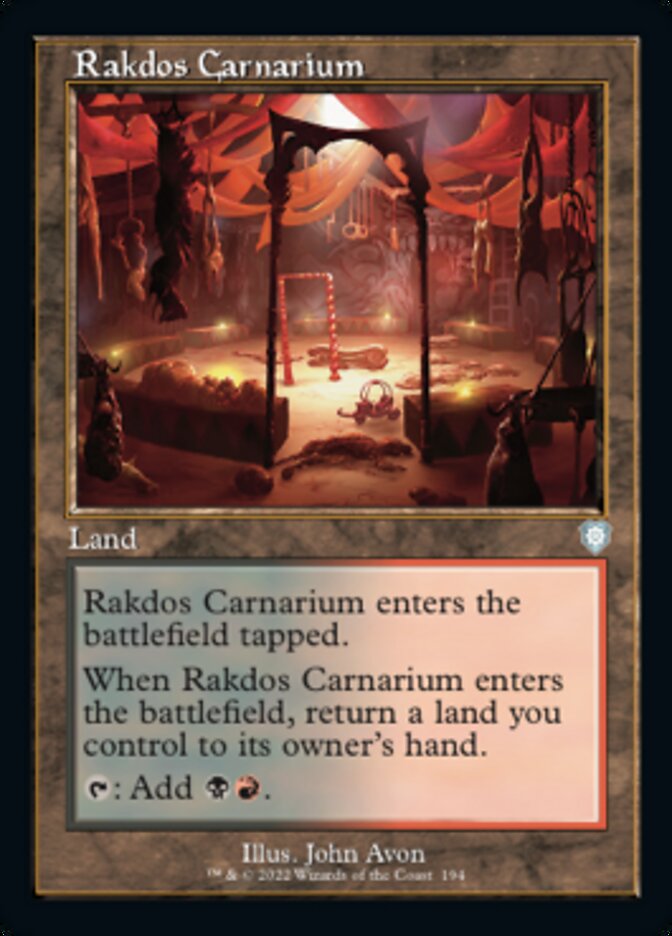 Rakdos Carnarium (Retro) [The Brothers' War Commander] | Local Legends