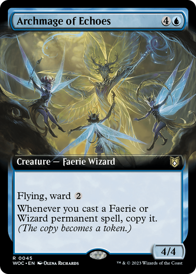 Archmage of Echoes (Extended Art) [Wilds of Eldraine Commander] | Local Legends