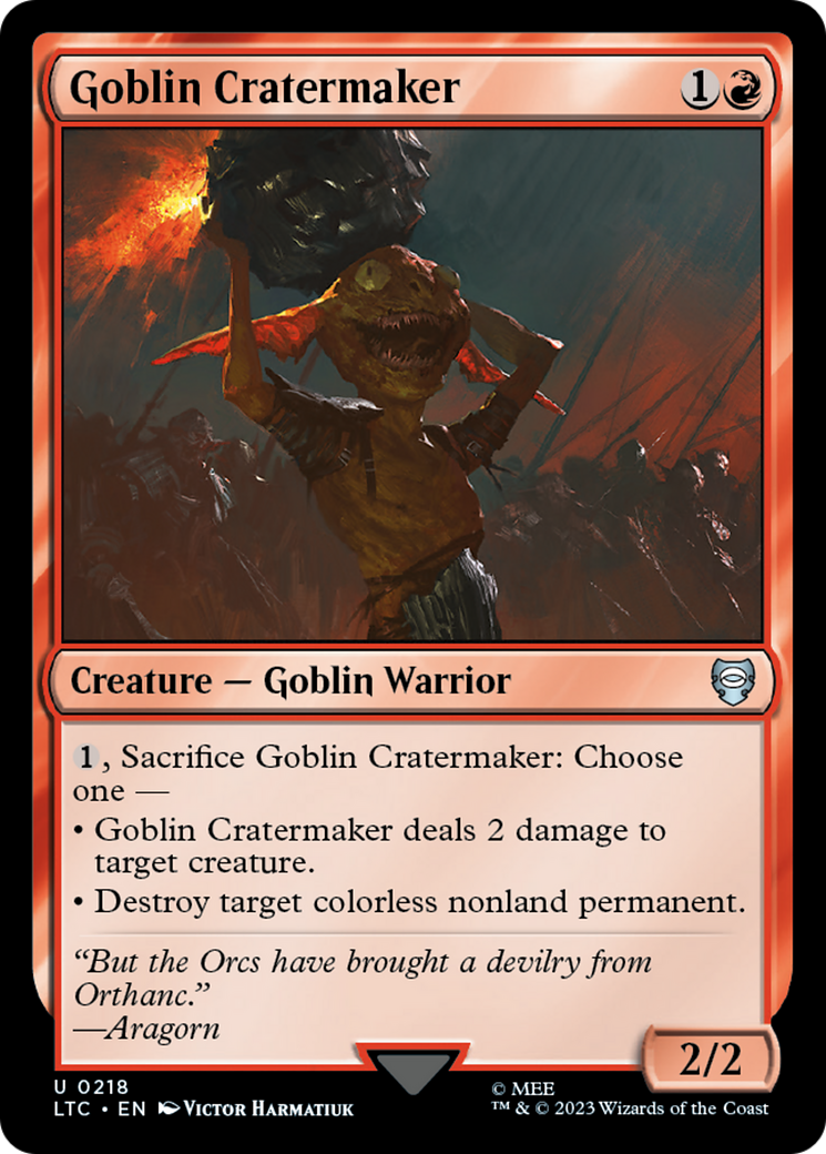 Goblin Cratermaker [The Lord of the Rings: Tales of Middle-Earth Commander] | Local Legends