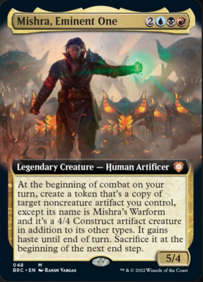 Mishra, Eminent One (Extended Art) [The Brothers' War Commander] | Local Legends