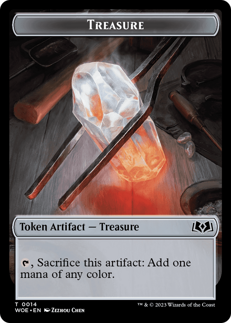 Treasure // Food (0011) Double-Sided Token [Wilds of Eldraine Tokens] | Local Legends
