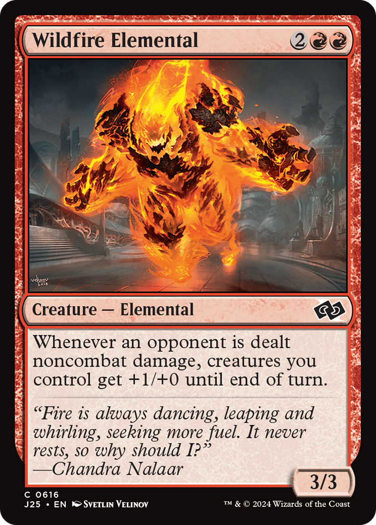 Wildfire Elemental [Foundations Jumpstart] | Local Legends