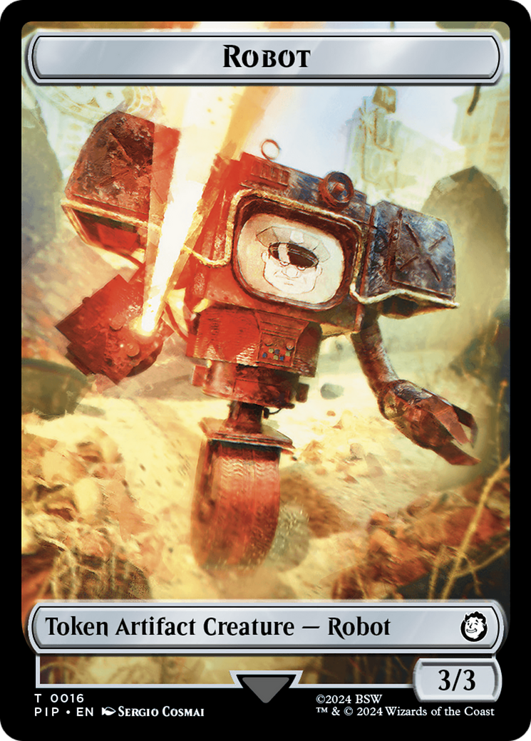 Junk // Robot Double-Sided Token [Fallout Tokens] | Golgari Games