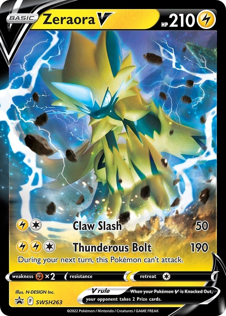 Zeraora V (SWSH263) [Sword & Shield: Black Star Promos] | Local Legends