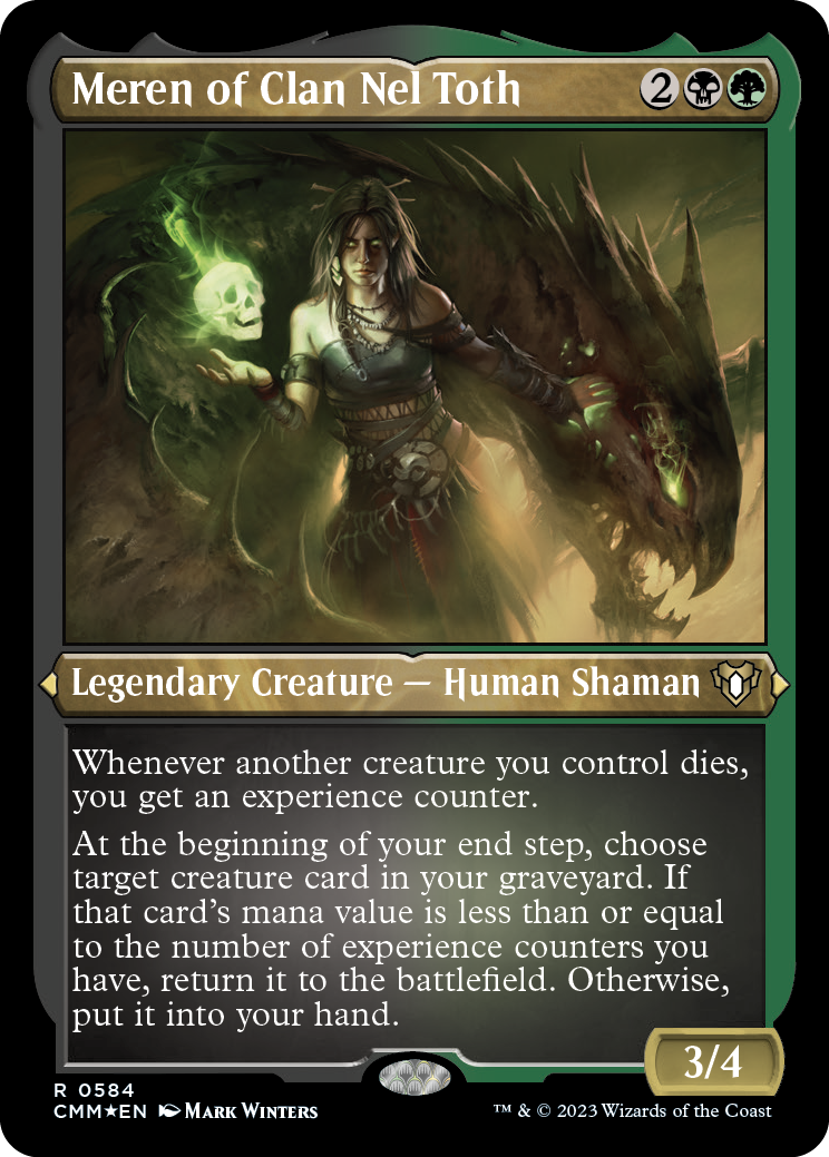 Meren of Clan Nel Toth (Foil Etched) [Commander Masters] | Local Legends