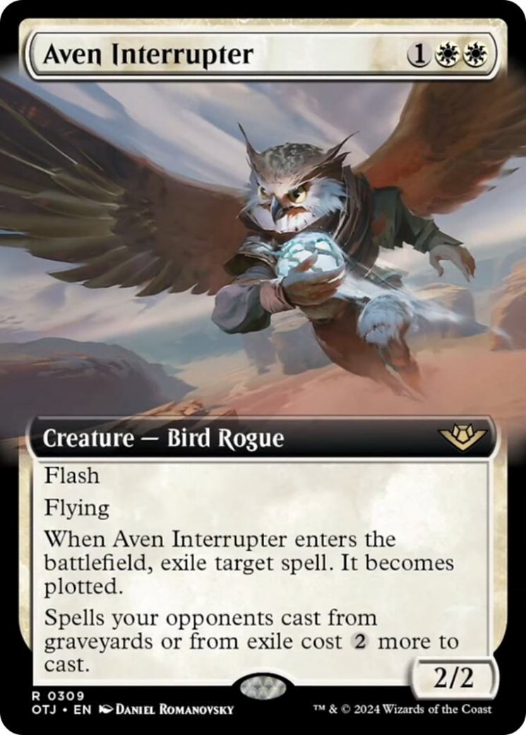 Aven Interrupter (Extended Art) [Outlaws of Thunder Junction] | Local Legends