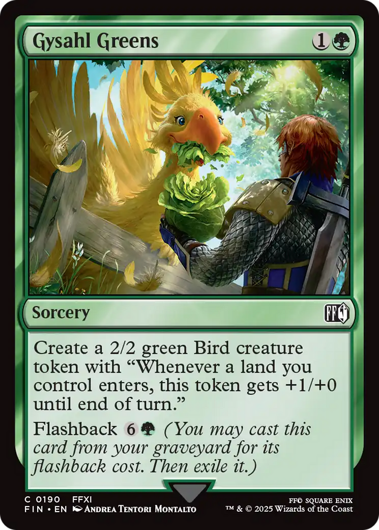 Gysahl Greens [FINAL FANTASY] | Local Legends
