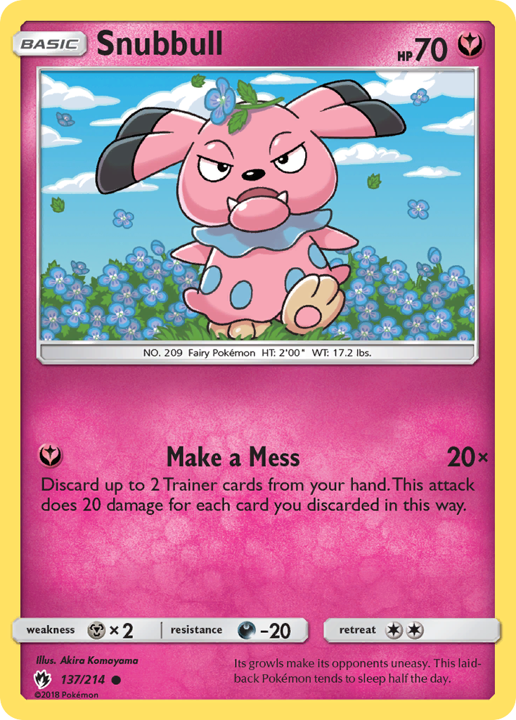 Snubbull (137/214) [Sun & Moon: Lost Thunder] | Local Legends