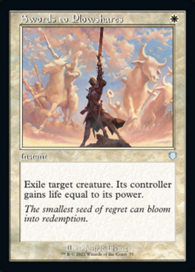 Swords to Plowshares (Retro) [The Brothers' War Commander] | Local Legends
