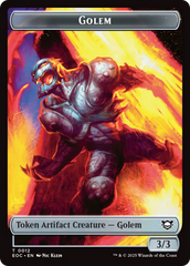 Copy // Golem (0012) Double-Sided Token [Edge of Eternities Commander Tokens] | Local Legends