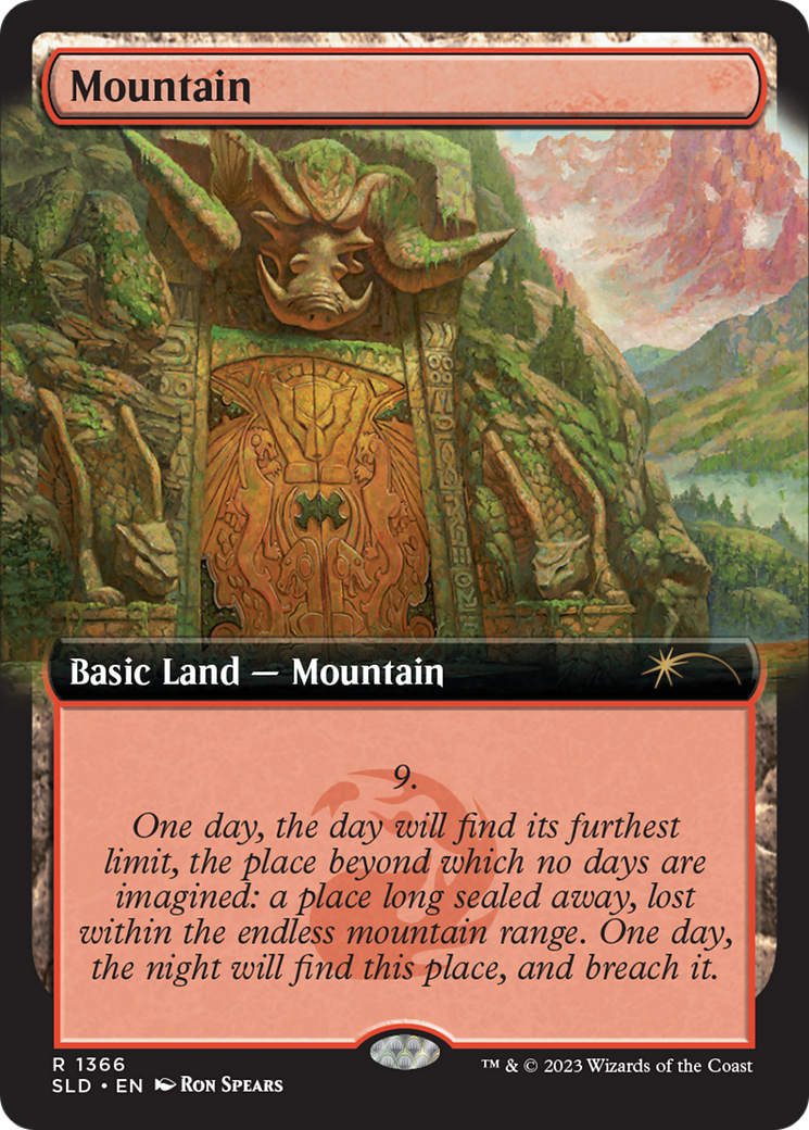 Mountain (1366) [Secret Lair Drop Series] | Golgari Games