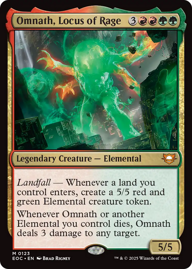 Omnath, Locus of Rage [Edge of Eternities Commander] | Local Legends