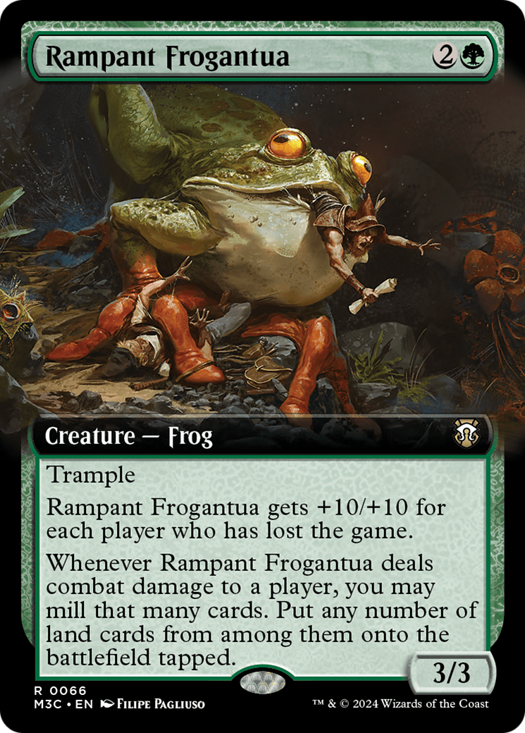 Rampant Frogantua (Extended Art) [Modern Horizons 3 Commander] | Golgari Games