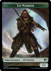 Elf Warrior // Cleric Double-Sided Token [Commander Masters Tokens] | Local Legends