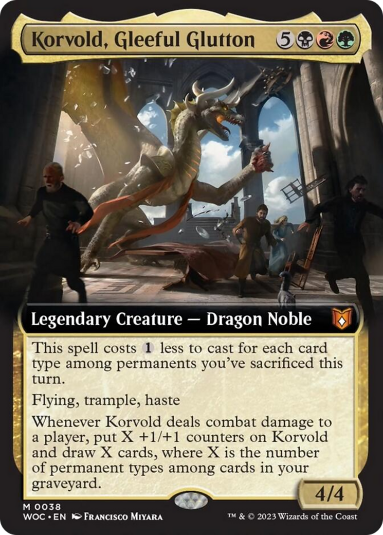 Korvold, Gleeful Glutton (Extended Art) [Wilds of Eldraine Commander] | Local Legends