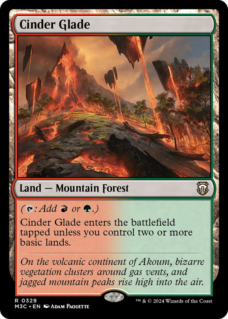 Cinder Glade (Ripple Foil) [Modern Horizons 3 Commander] | Local Legends