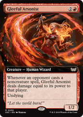 Gleeful Arsonist (Extended Art) [Duskmourn: House of Horror Commander] | Local Legends