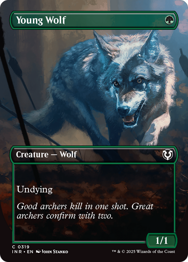 Young Wolf (Borderless) [Innistrad Remastered] | Local Legends