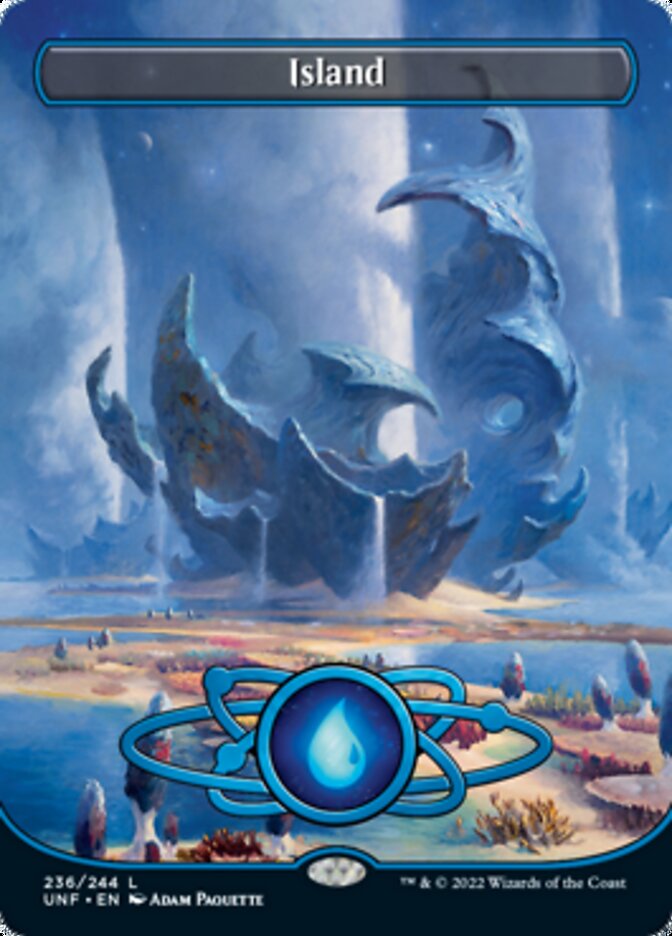 Island (236) (Planetary Space-ic Land) [Unfinity] | Golgari Games