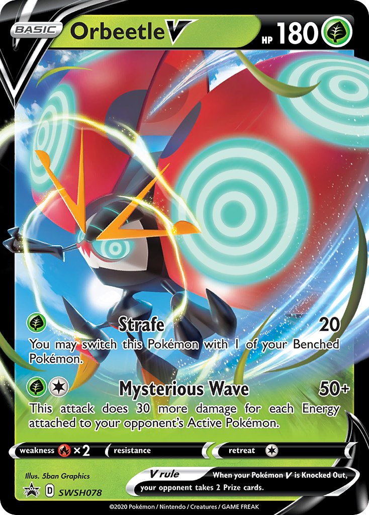 Orbeetle V (SWSH078) (Jumbo Card) [Sword & Shield: Black Star Promos] | Local Legends
