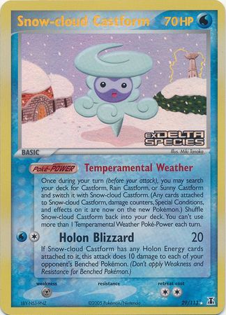 Snow-cloud Castform (29/113) (Stamped) [EX: Delta Species] | Local Legends