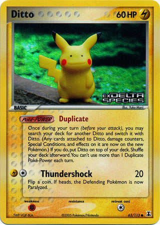 Ditto (63/113) (Stamped) [EX: Delta Species] | Local Legends