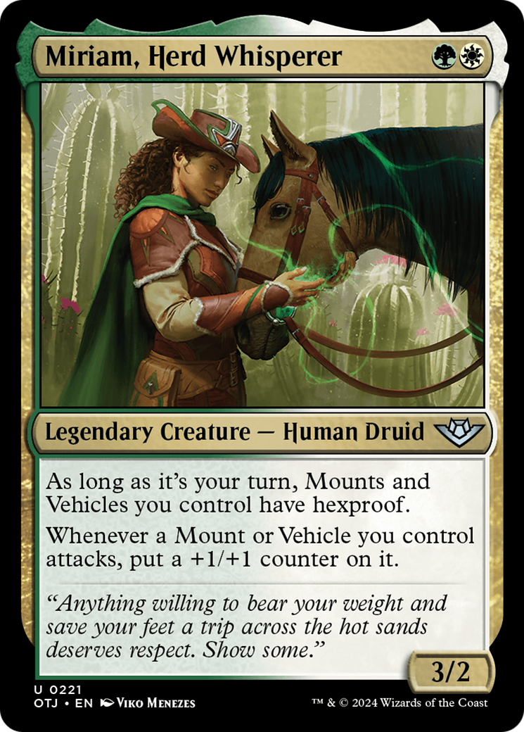 Miriam, Herd Whisperer [Outlaws of Thunder Junction] | Golgari Games