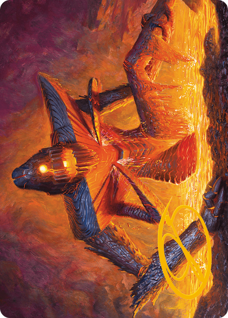 Molten Gatekeeper Art Card (Gold-Stamped Signature) [Modern Horizons 3 Art Series] | Local Legends