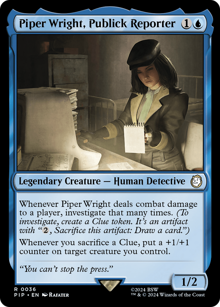 Piper Wright, Publick Reporter [Fallout] | Local Legends