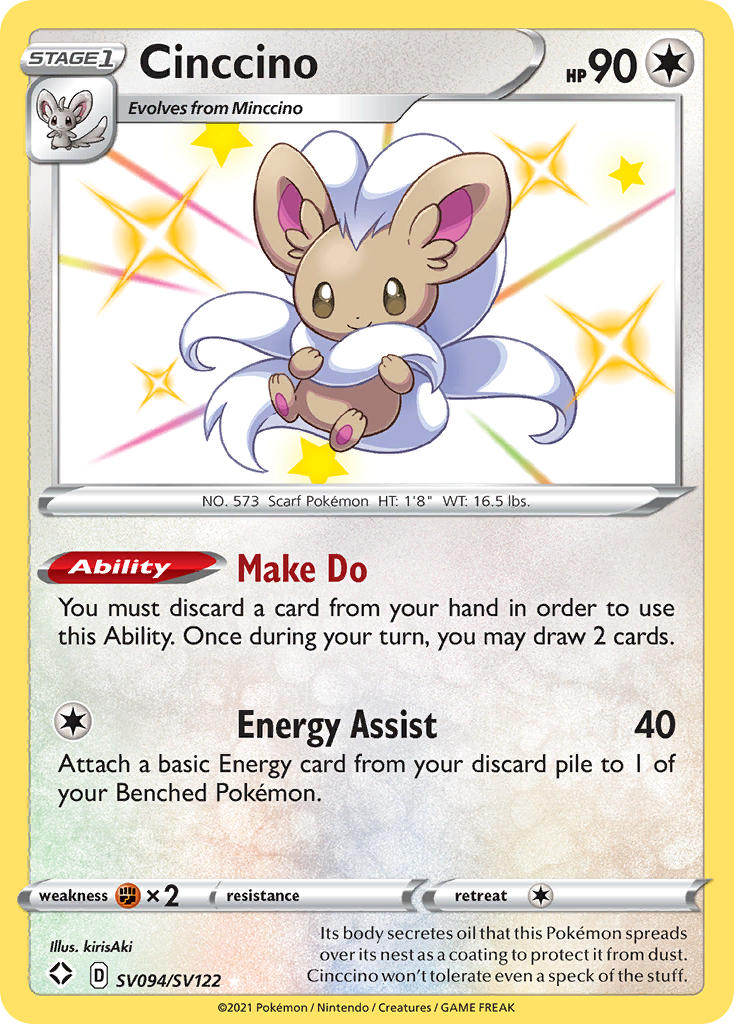Cinccino (SV094/SV122) [Sword & Shield: Shining Fates] | Local Legends
