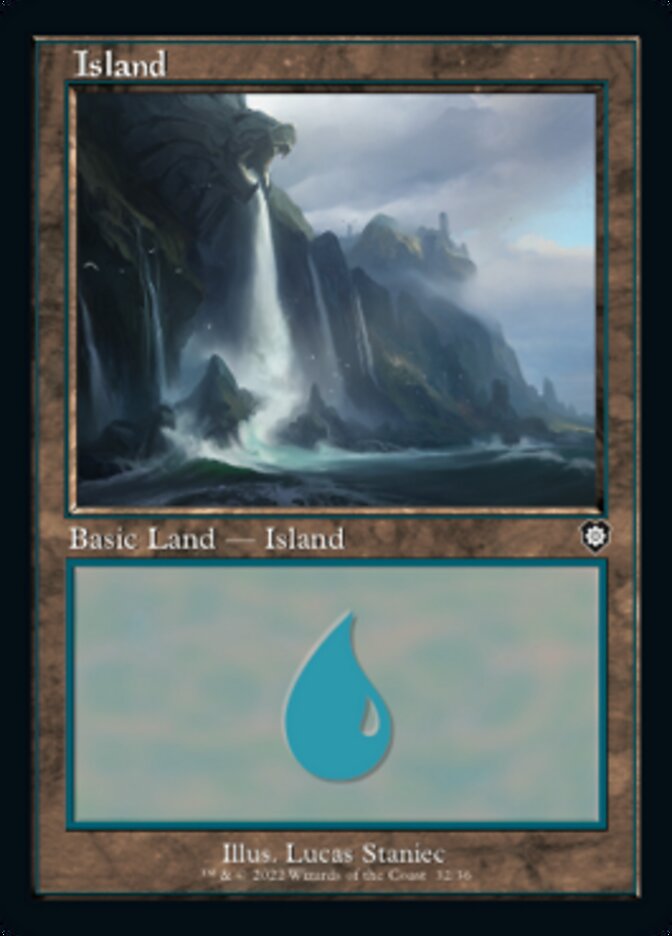 Island (032) (Retro) [The Brothers' War Commander] | Local Legends