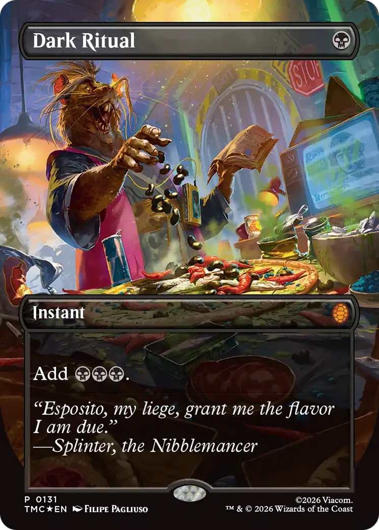 Dark Ritual (Borderless) [Teenage Mutant Ninja Turtles Commander] | Local Legends