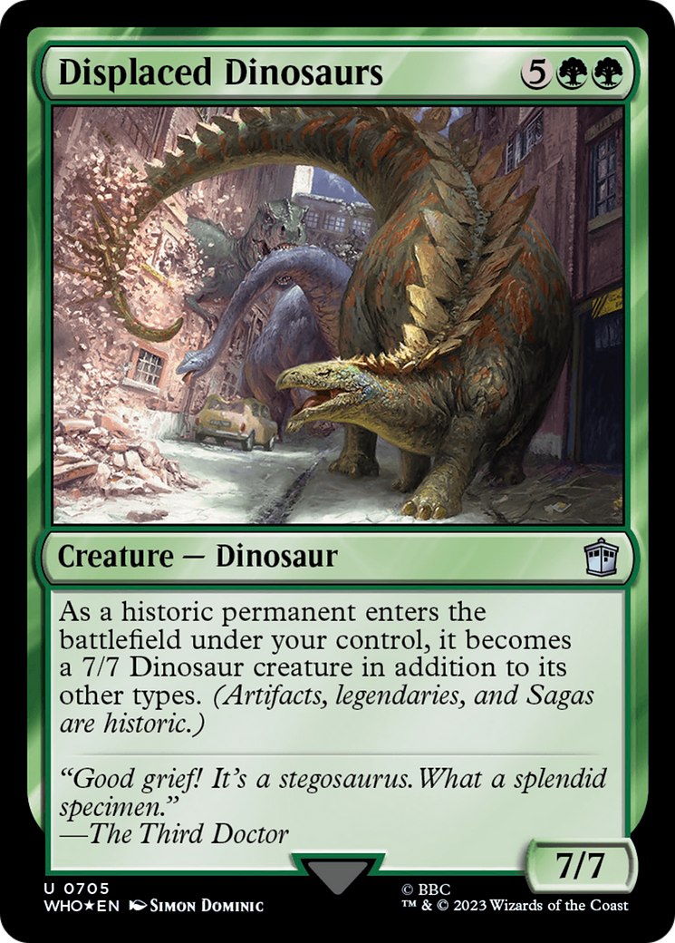 Displaced Dinosaurs (Surge Foil) [Doctor Who] | Local Legends