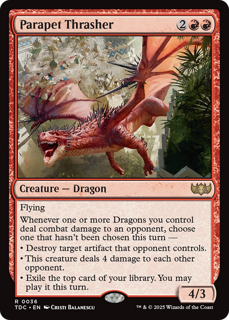 Parapet Thrasher [Tarkir: Dragonstorm Commander] | Local Legends
