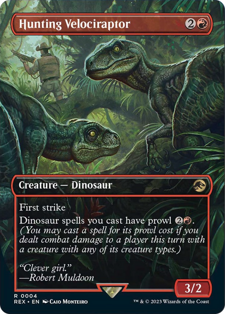 Hunting Velociraptor (Borderless) [Jurassic World Collection] | Local Legends