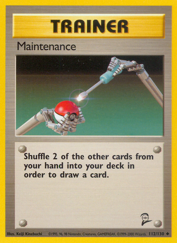 Maintenance (112/130) [Base Set 2] | Local Legends