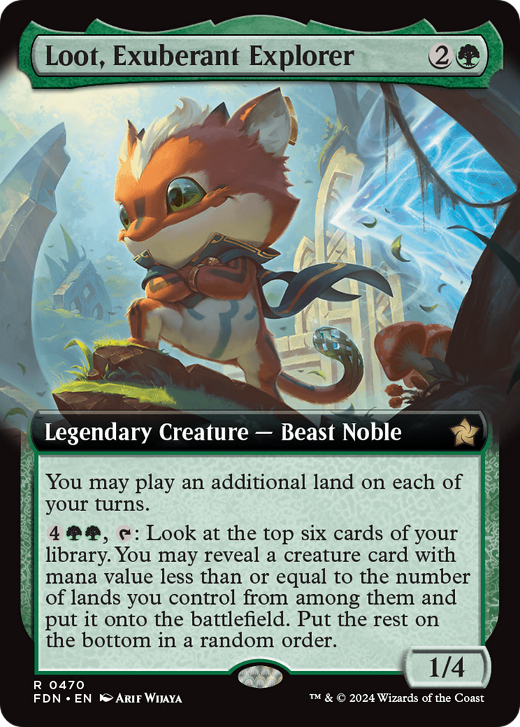 Loot, Exuberant Explorer (Extended Art) [Foundations] | Golgari Games