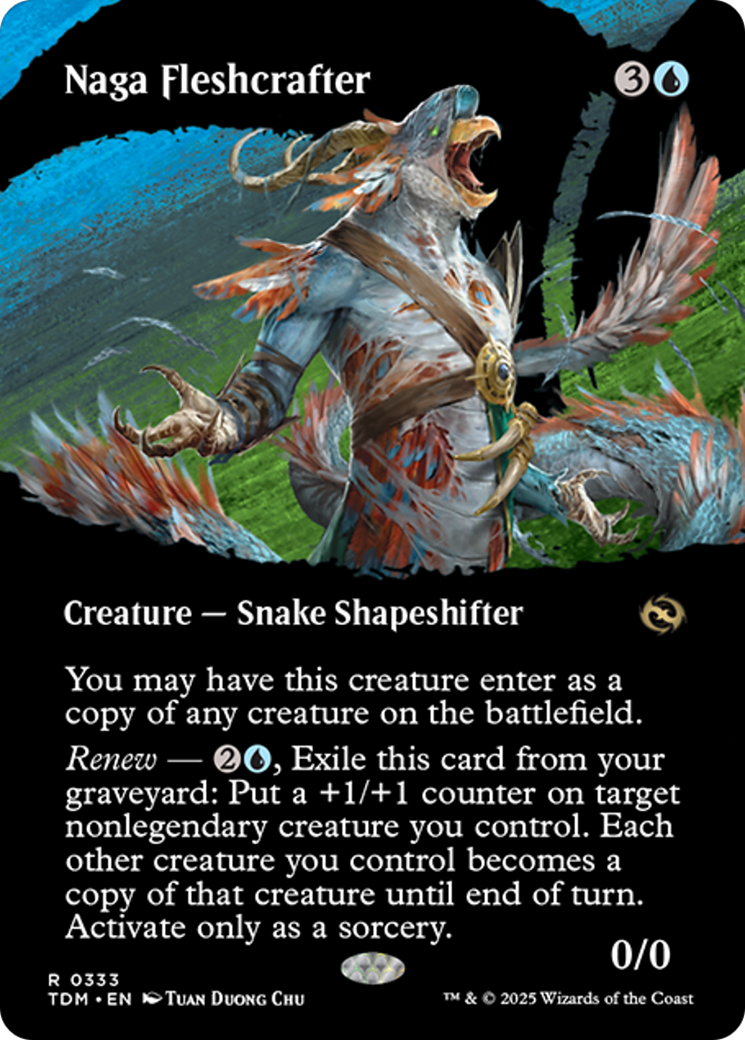 Naga Fleshcrafter (Borderless) [Tarkir: Dragonstorm] | Local Legends