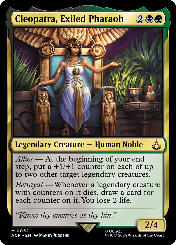 Cleopatra, Exiled Pharaoh [Assassin's Creed] | Golgari Games