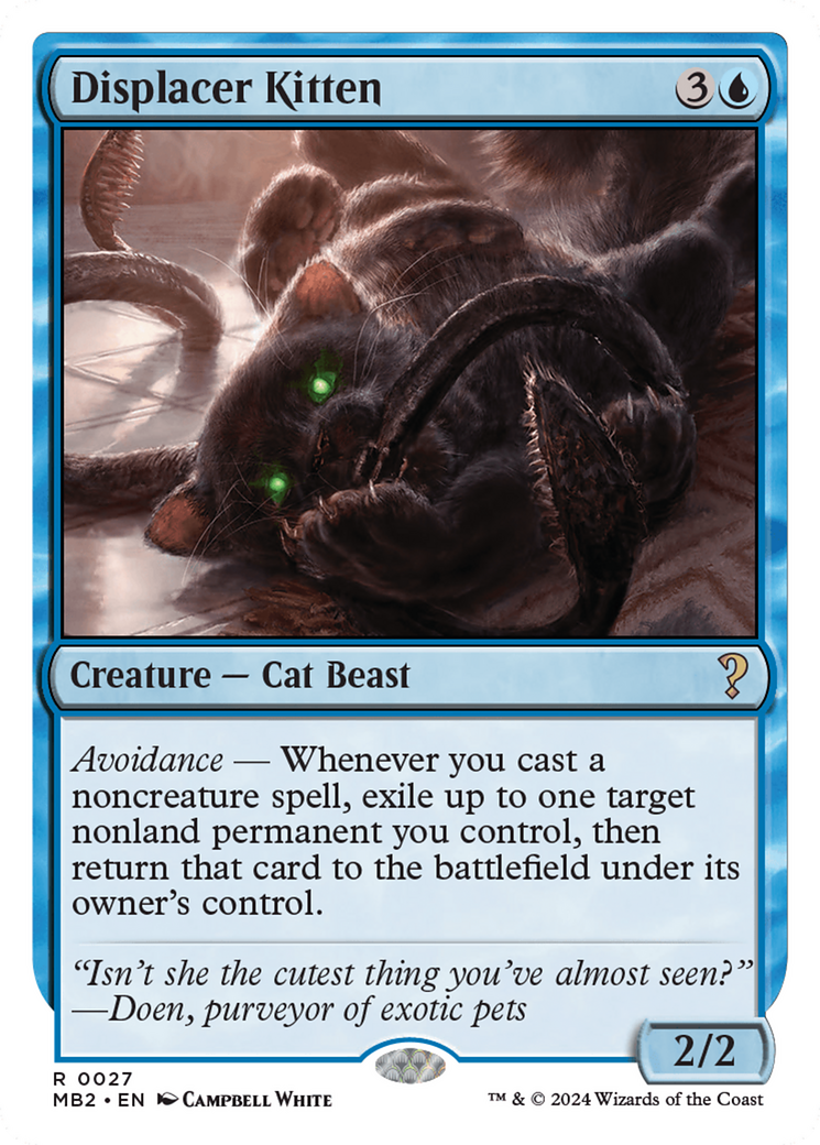Displacer Kitten (White Border) [Mystery Booster 2] | Local Legends