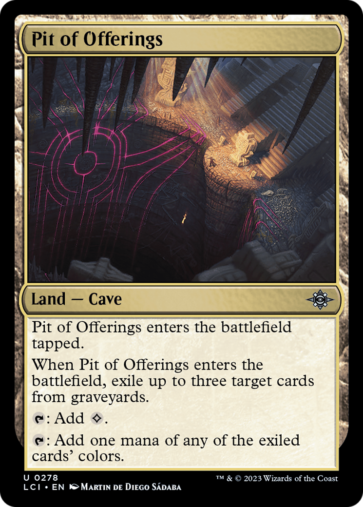 Pit of Offerings [The Lost Caverns of Ixalan] | Golgari Games