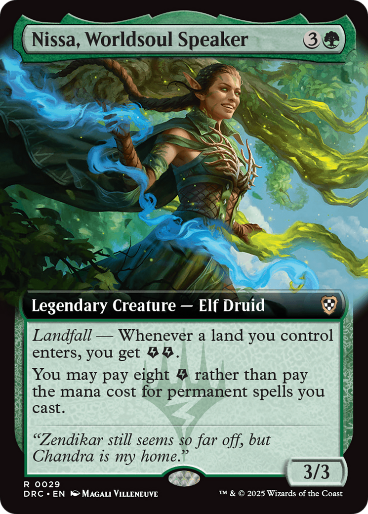 Nissa, Worldsoul Speaker (Extended Art) [Aetherdrift Commander] | Local Legends