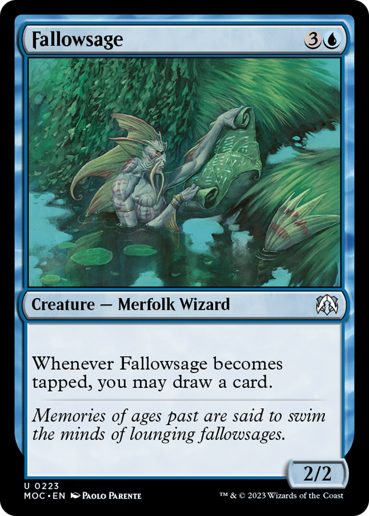 Fallowsage [March of the Machine Commander] | Golgari Games