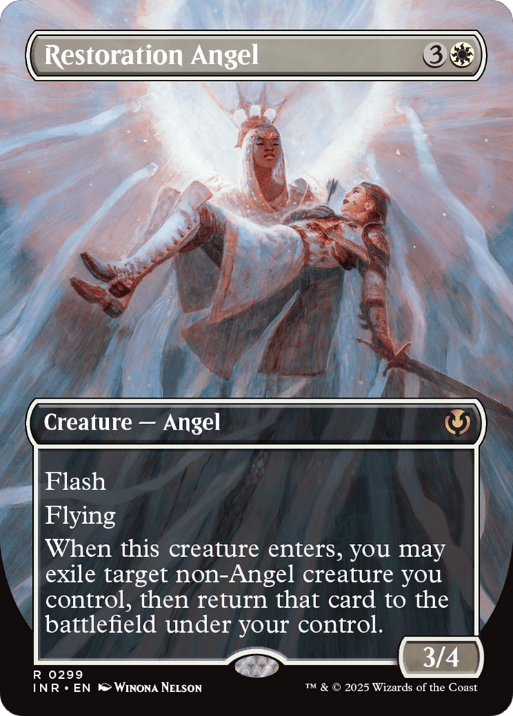 Restoration Angel (Borderless) [Innistrad Remastered] | Local Legends