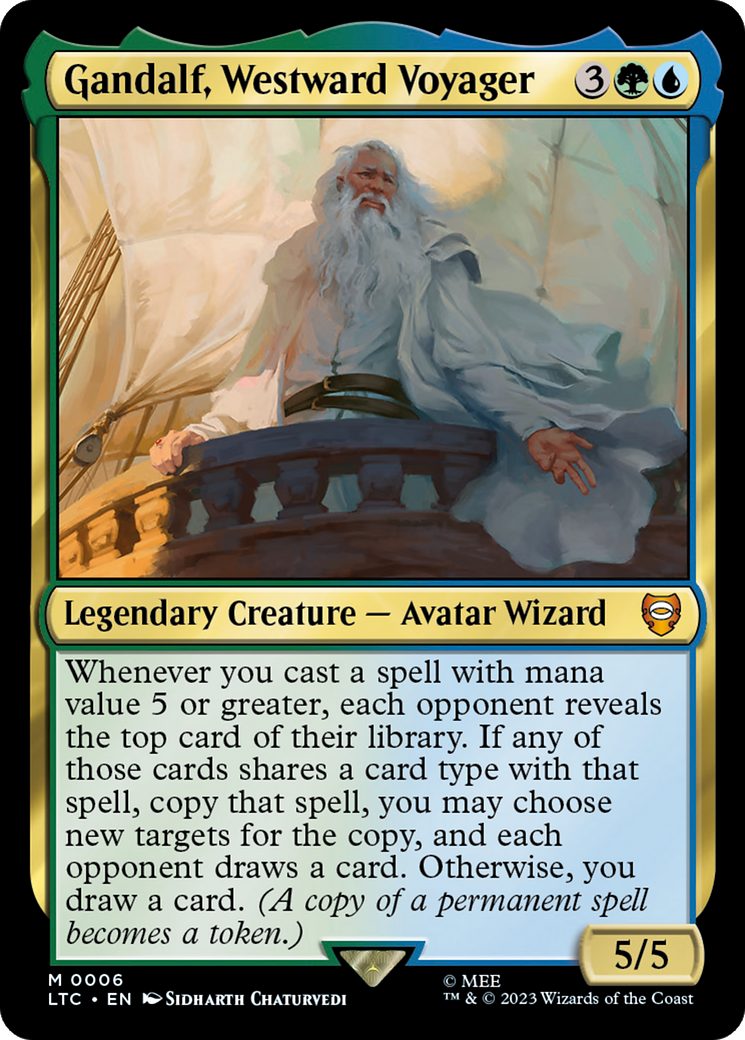 Gandalf, Westward Voyager [The Lord of the Rings: Tales of Middle-Earth Commander] | Golgari Games