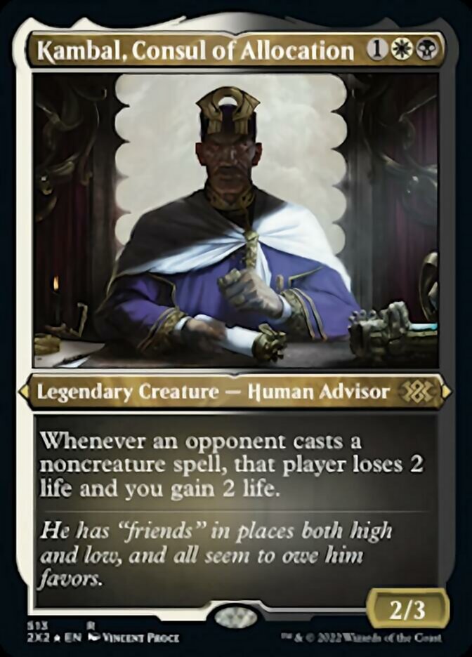 Kambal, Consul of Allocation (Foil Etched) [Double Masters 2022] | Local Legends