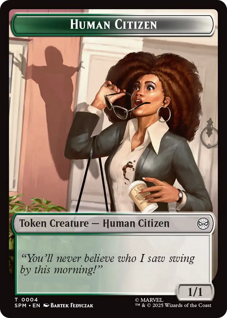 Copy // Human Citizen Double-Sided Token [Marvel's Spider-Man Tokens] | Local Legends