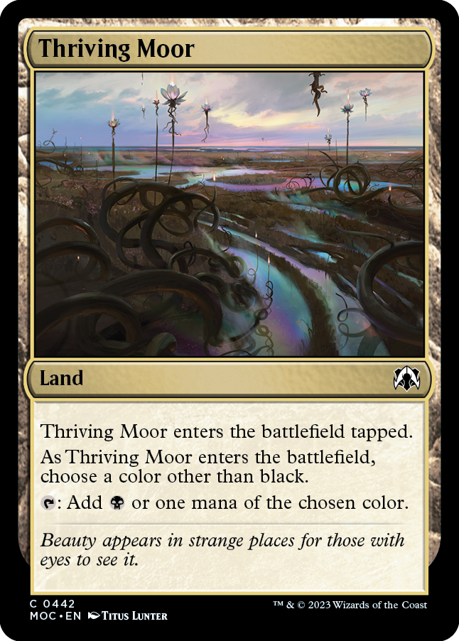 Thriving Moor [March of the Machine Commander] | Golgari Games